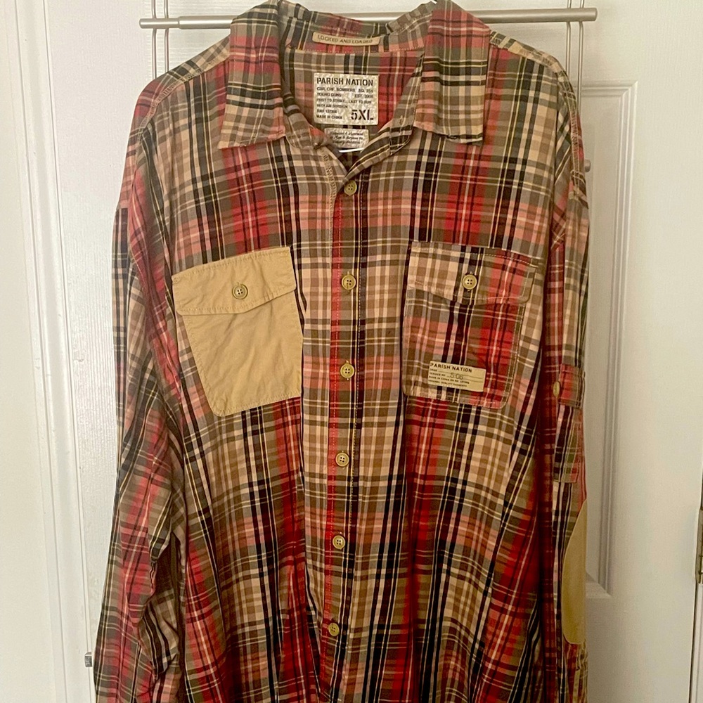 Men’s plaid shirt!